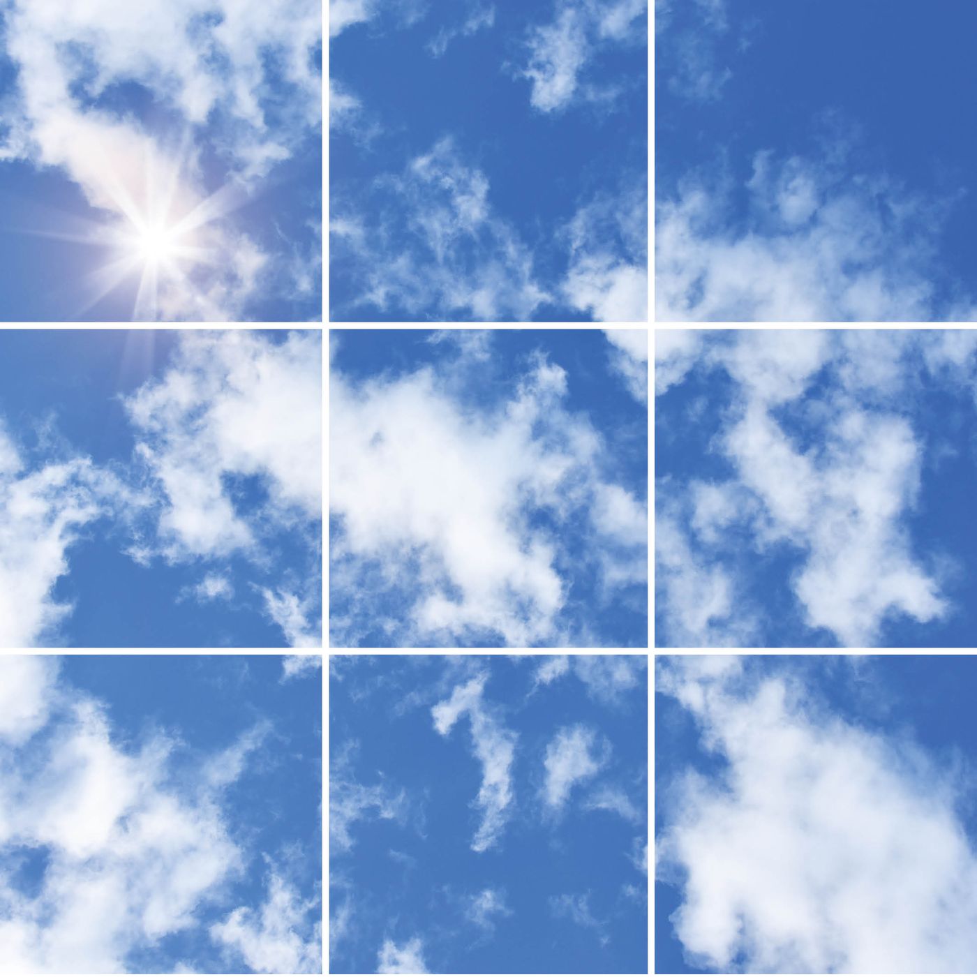 9 panelen (3x3), samenstelling 2