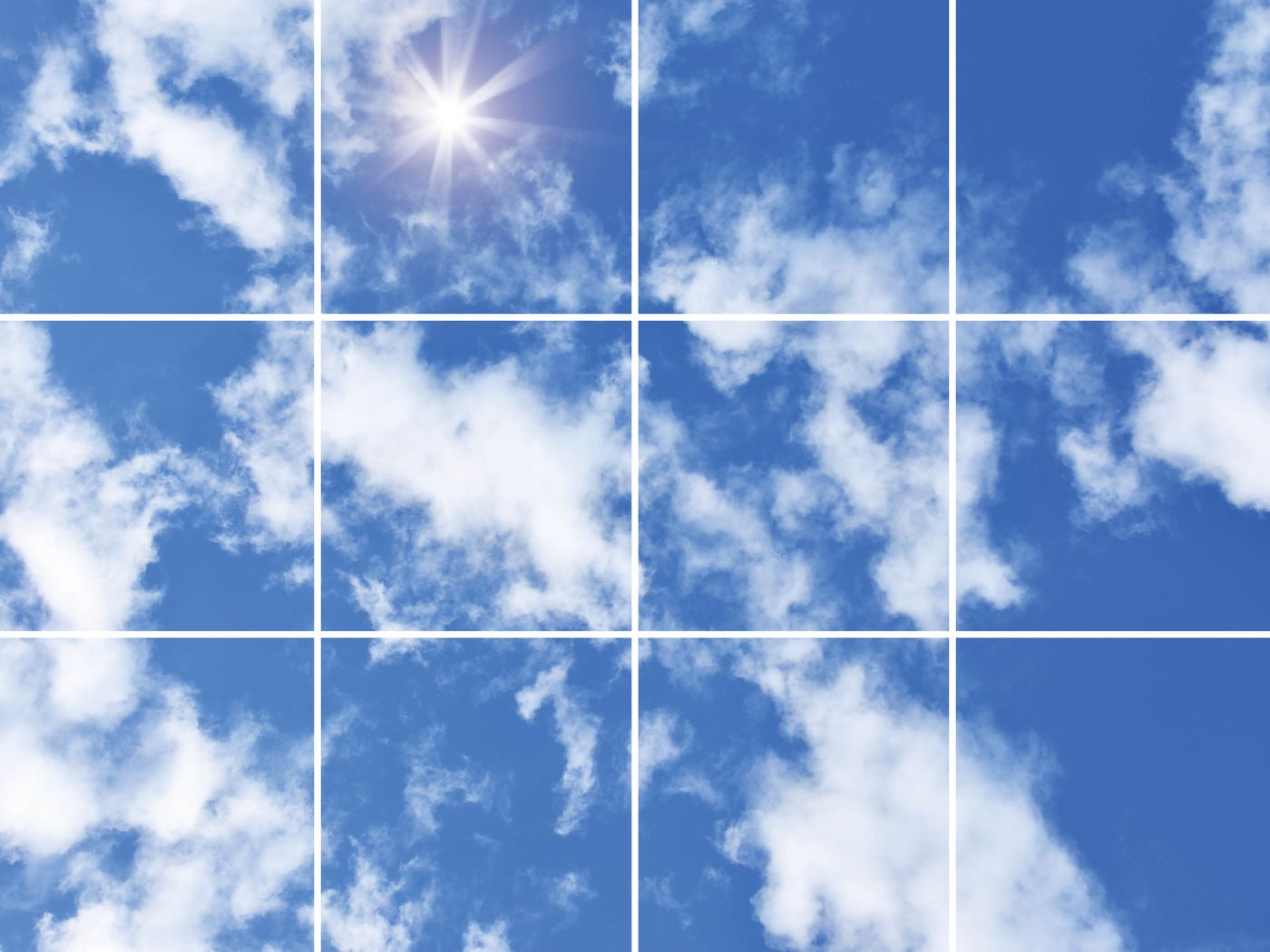 12 panelen (4x3), samenstelling 2